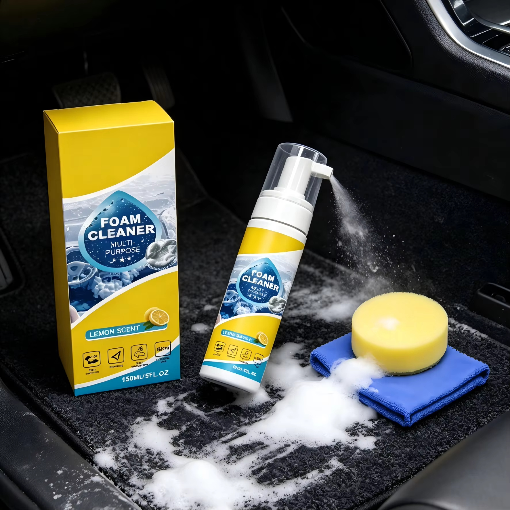 Multi-Purpose Foam Car Interio - огляд і ціна Leather Cleaner Interior