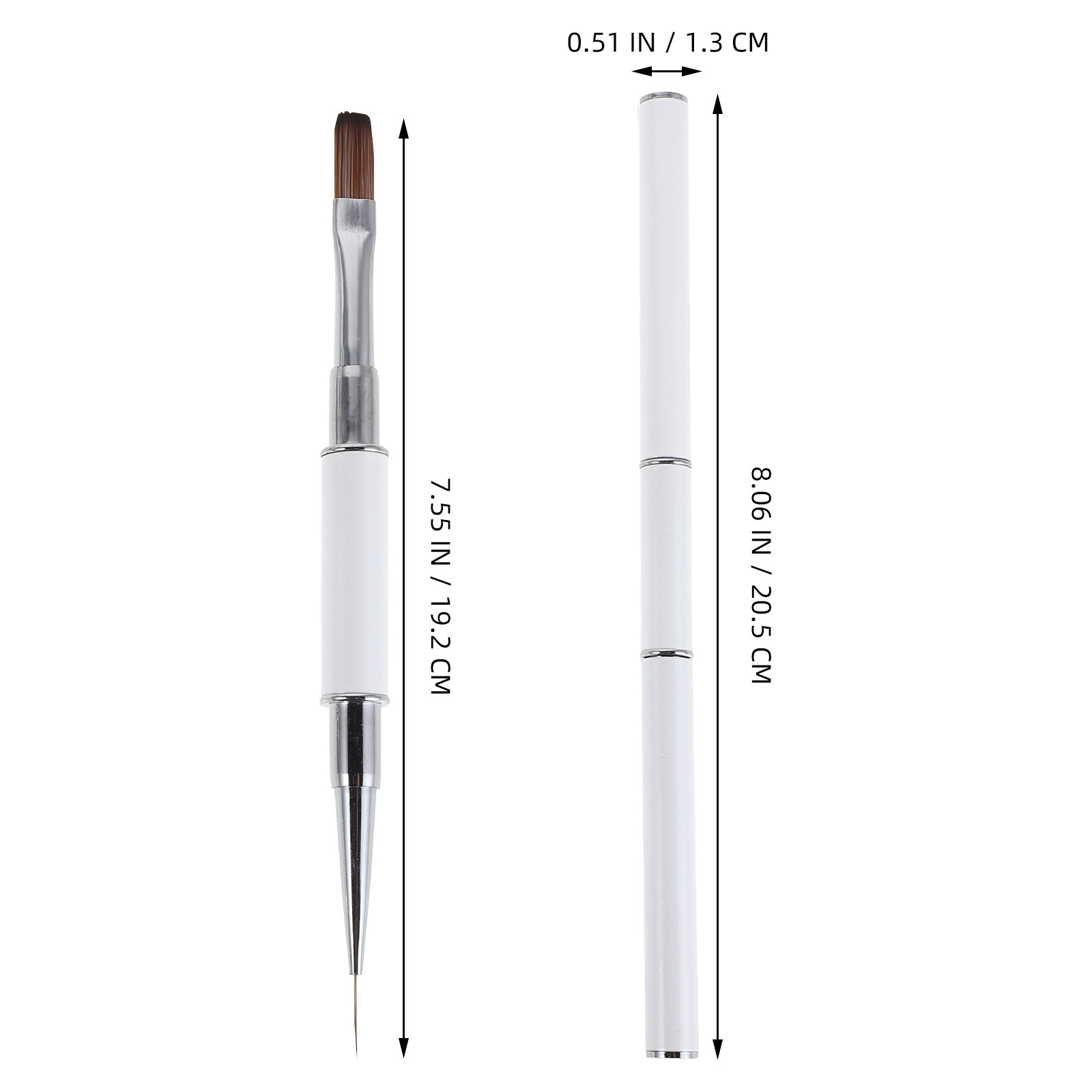 3Pcs Nail Art Brushes Set Dual - огляд і ціна Detailing Brush Set