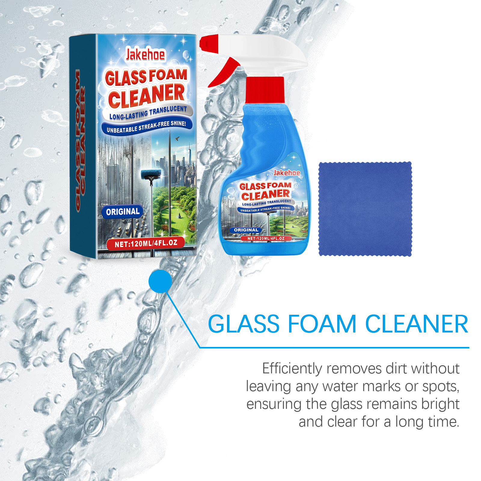 Foaming Glass Cleaner Spray St - огляд і ціна Glass Cleaner Streak