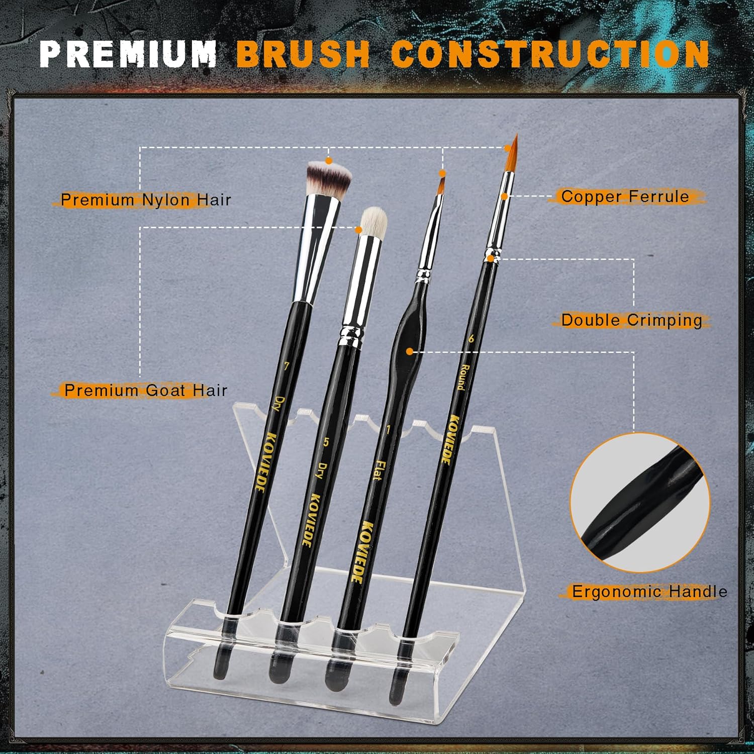 20Pcs Miniature Paint Brushes  - огляд і ціна Detailing Brush Set