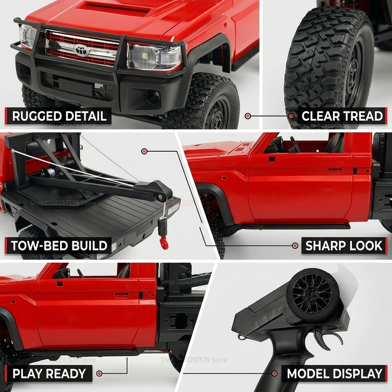 New MN82T RC Crawler 2.4G 4WD  - огляд і ціна Dirt Brush Interior