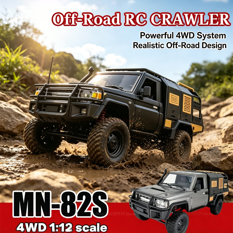 MN82 MN82S RC Crawler Truck 1/ - огляд і ціна Dirt Brush Interior