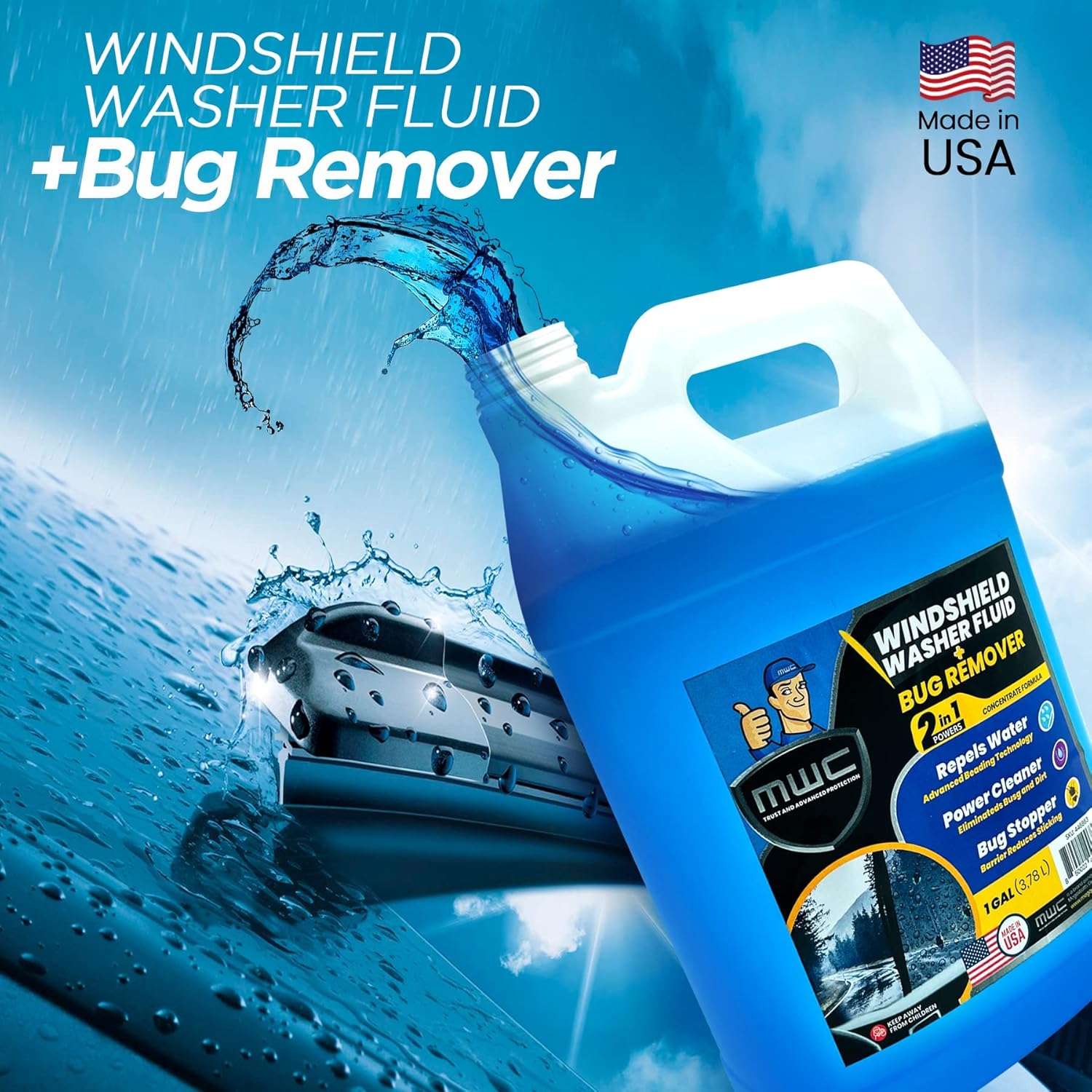 Windshield Washer Fluid, Ready - огляд і ціна Glass Cleaner Streak
