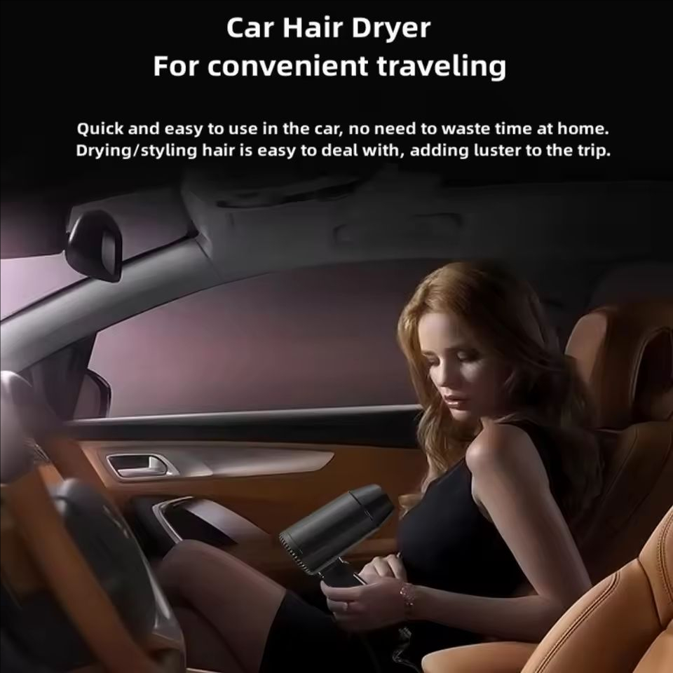 Portable 12V Folding Car Hair  - огляд і ціна Dryer Car Blower