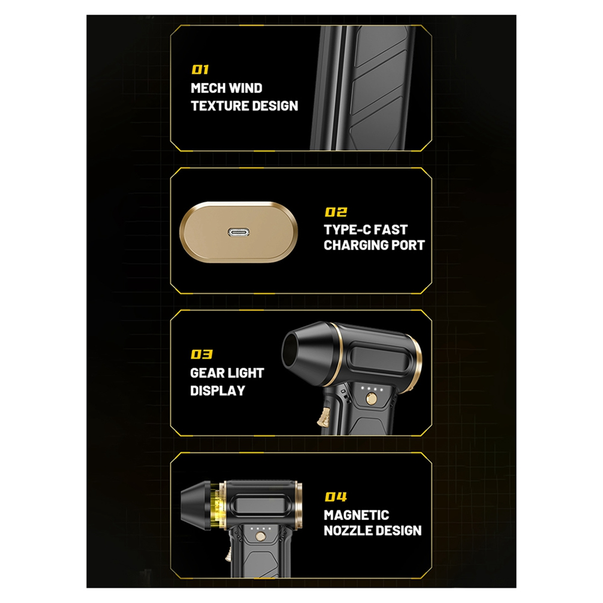 ABNJ 130000RPM Powerful Air Bl - огляд і ціна Dryer Car Blower