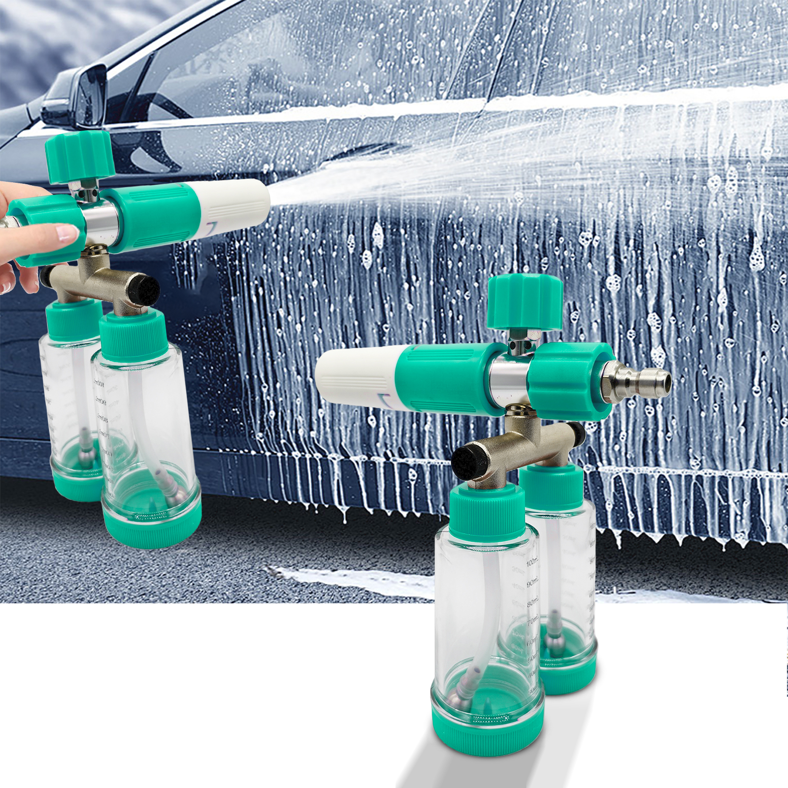 100ML Dual-Kettle Foam Sprayer - огляд і ціна Pressure Washer Foam Gun