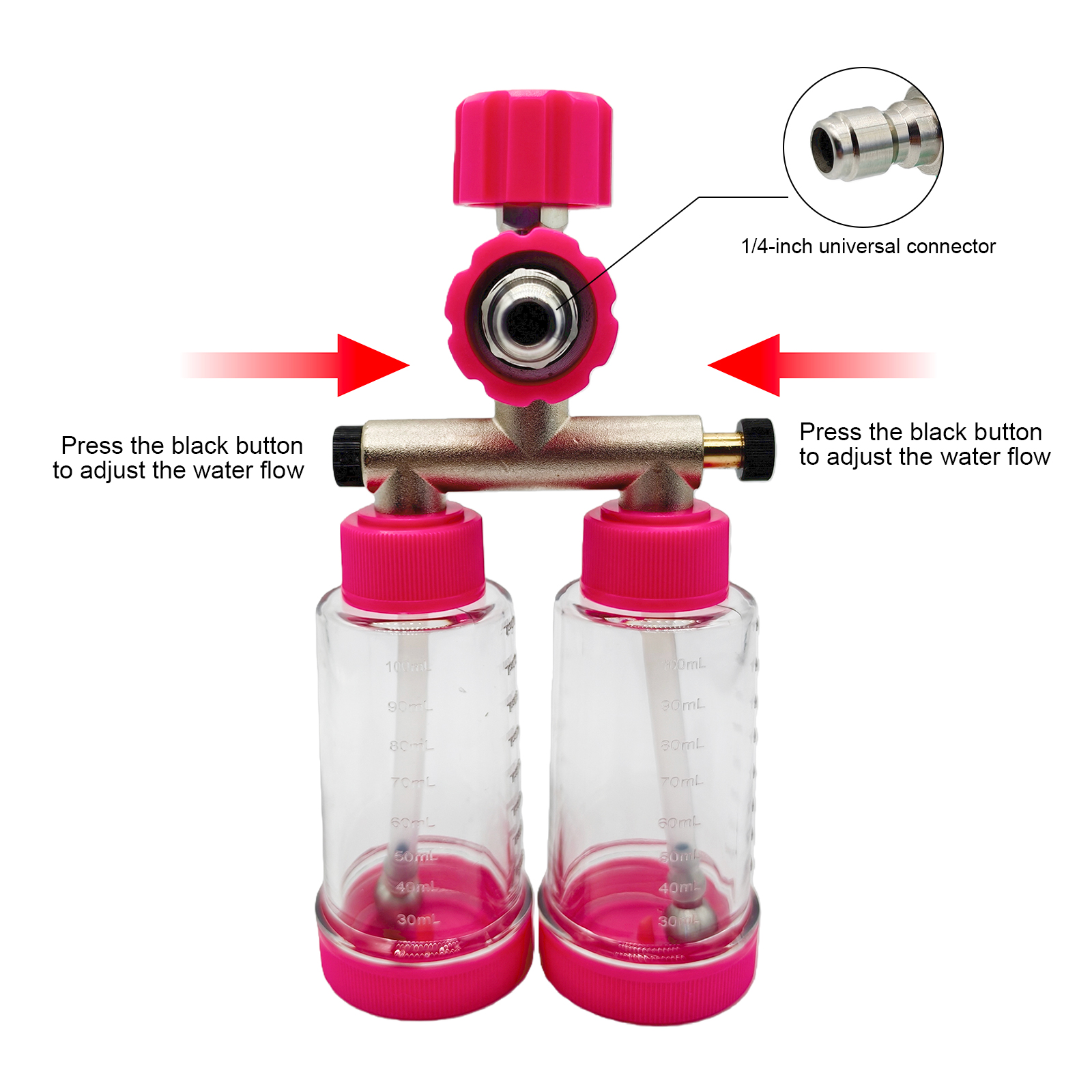 100ML Dual-Kettle Foam Sprayer - огляд і ціна Pressure Washer Foam Gun