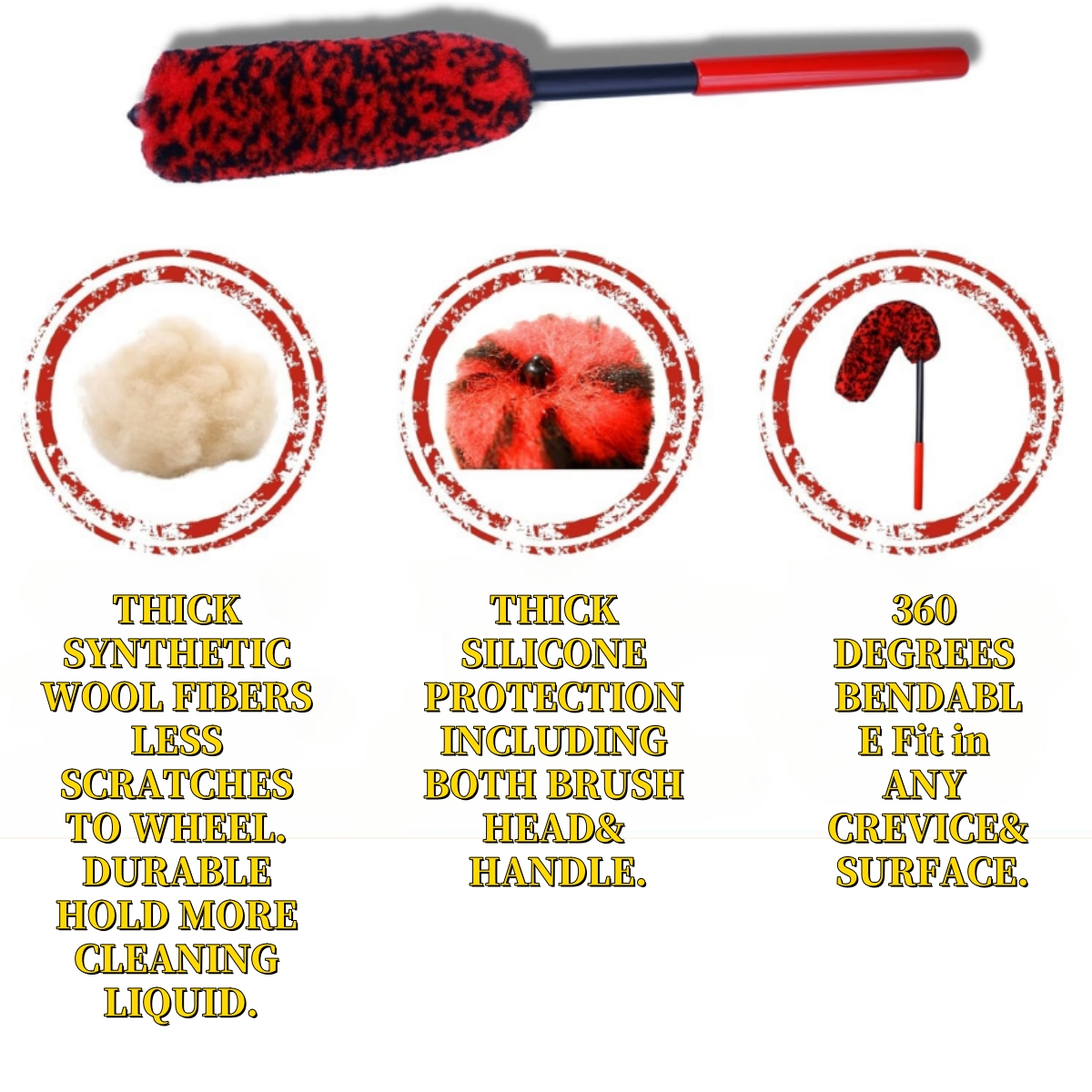 Auto Tire Wheel Detailing Brus - огляд і ціна Interior Detailing Kit